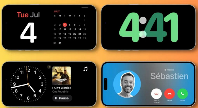 承德苹果手机维修分享iOS17横屏充电待机显示有什么好处 