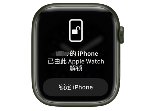 承德苹果手机维修分享用 AppleWatch 解锁配备面容 ID 的 iPhone方法 